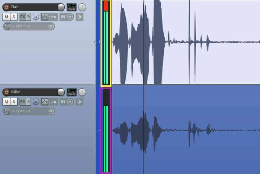 Clipped vs proper recording levels